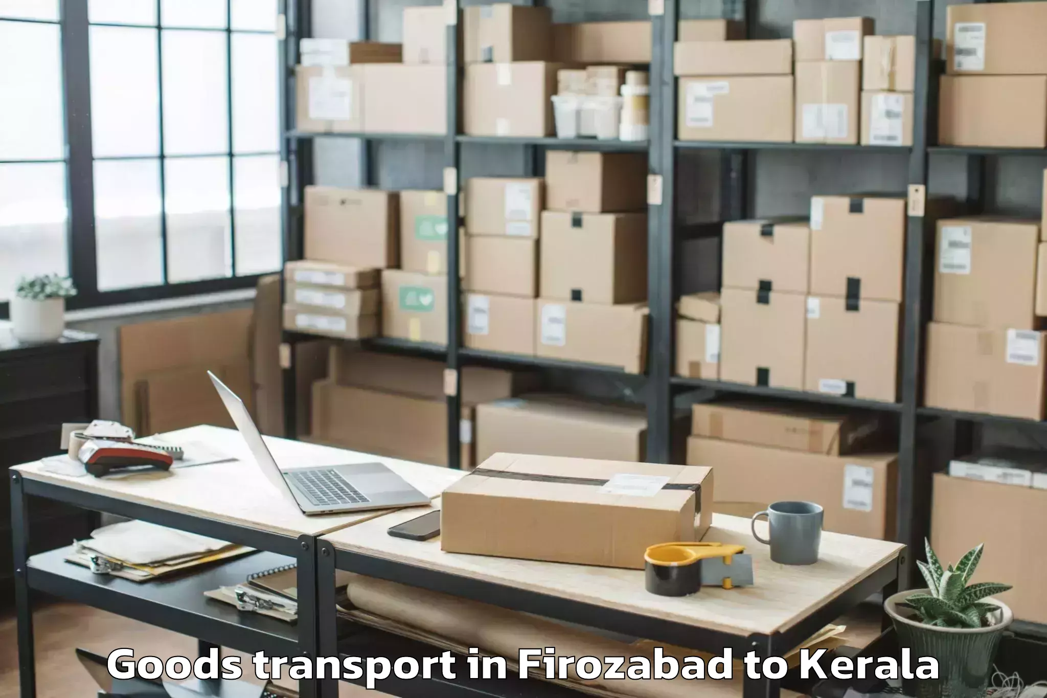 Book Your Firozabad to Vaikam Goods Transport Today